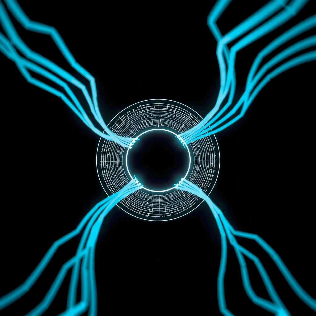 Abstract digital background representing data processing